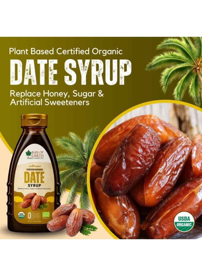 Bliss of Earth USDA Organic Date Syrup  100% Natural Sweetener, Vegan & KETO, 2X400g - Image 2